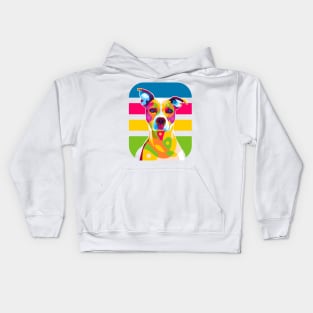 Dog Portrait Colorful Pop Art Kids Hoodie